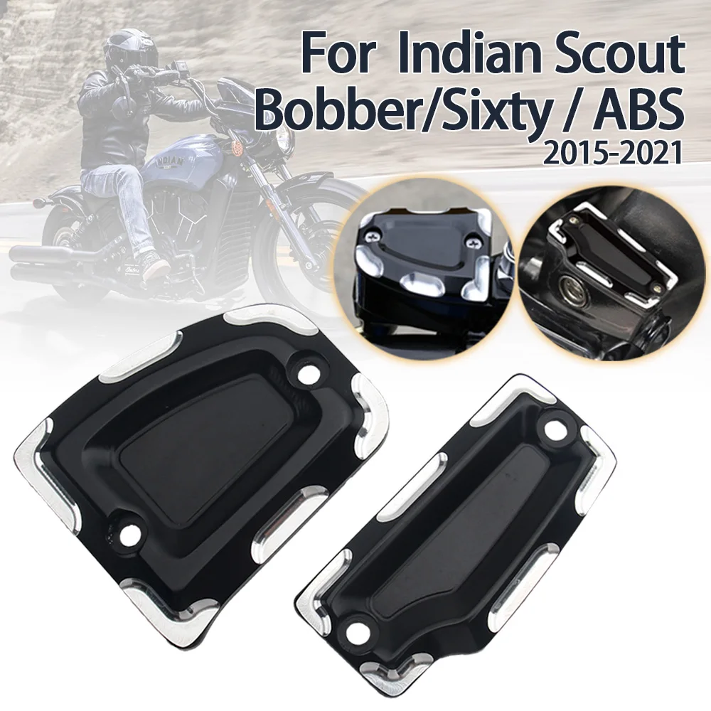 

Motorcycle Front Rear Brake Fluid Reservoir Cover For Indian Scout Sixty Bobber 2015 2016-2023 Engine Oil Filler Cap