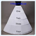 Свадебная Нижняя юбка бальное платье слипы кринолин 4 обруч Подъюбники для подъюбник для свадебного платья