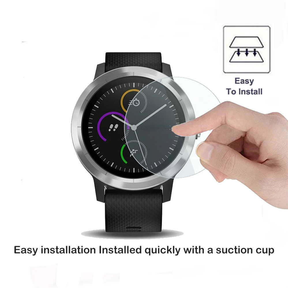 2PACK For Garmin Vivoactive 3 Screen Protector Ultra Clear 9H Tempered Glass Garmin Vivoactive 3 Explosion proof Film