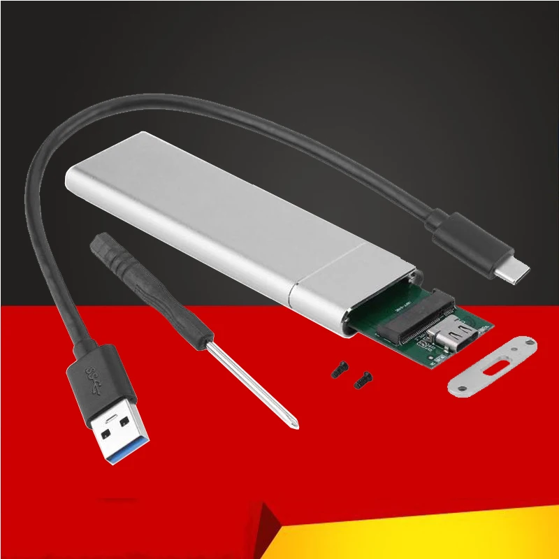 

USB 3.1 to M.2 NGFF SSD Mobile Hard Disk Box Adapter Card External Enclosure Case for m2 SATA SSD USB 3.1 2230/2242/2260/2280 M2