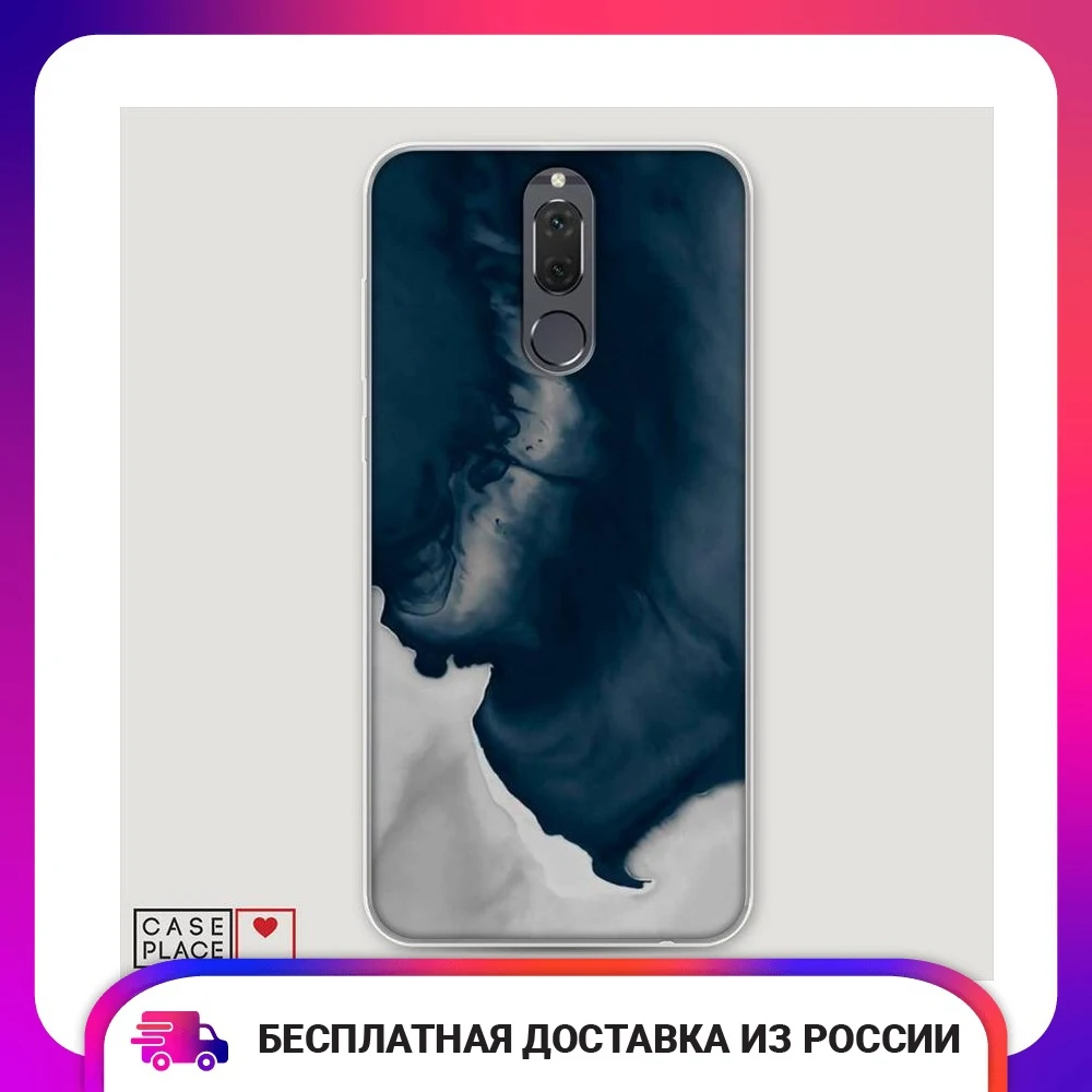 Чехол Силиконовый для Huawei Nova 2i Акварельные разводы защитный тонкий мягкий