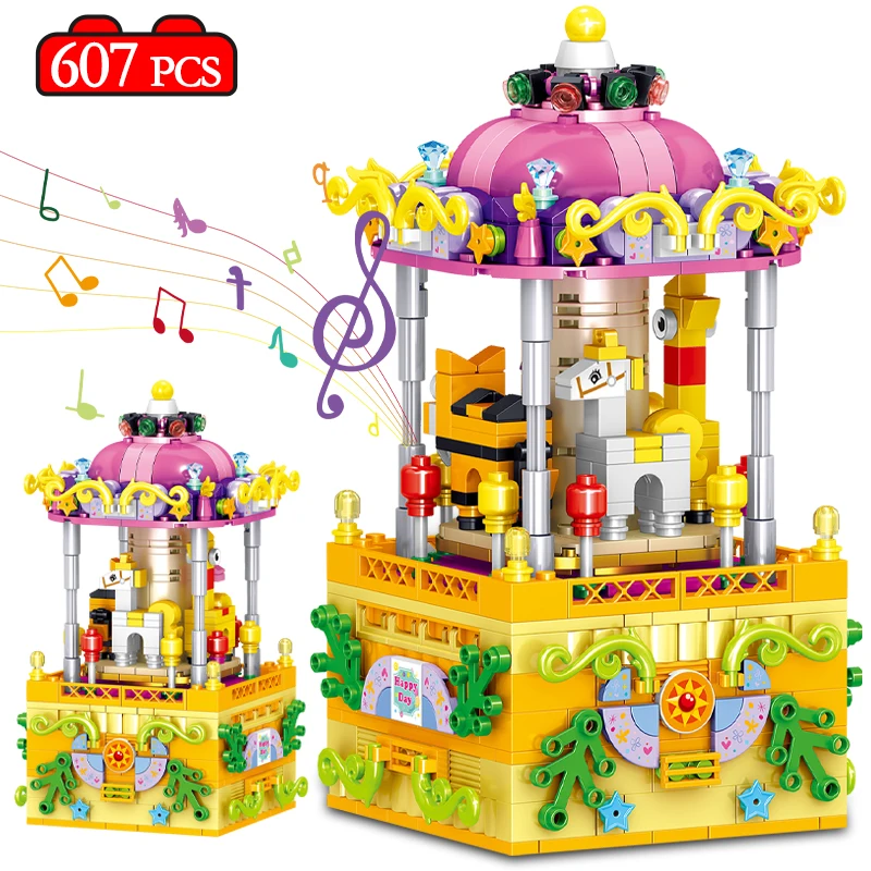 

607 шт., Детский конструктор «Город»