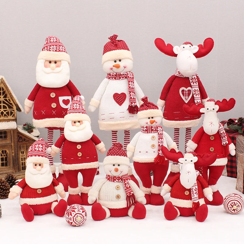 

Christmas decorations: telescopic Christmas doll, Santa Claus, snowman, elk, Christmas decorations, doll decorations