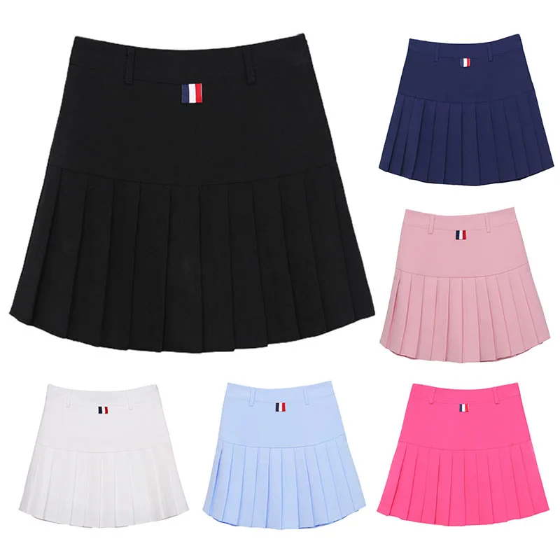 

Woman's Pleated Skirt High Waisted A-Line Skater Skirts School College Style High Waisted Woman's Pleated Skirt B99