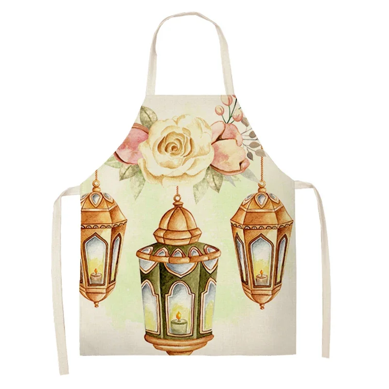 Кухонный Фартук для выпечки модель Eid Mubarak украшение мечети мусульманский