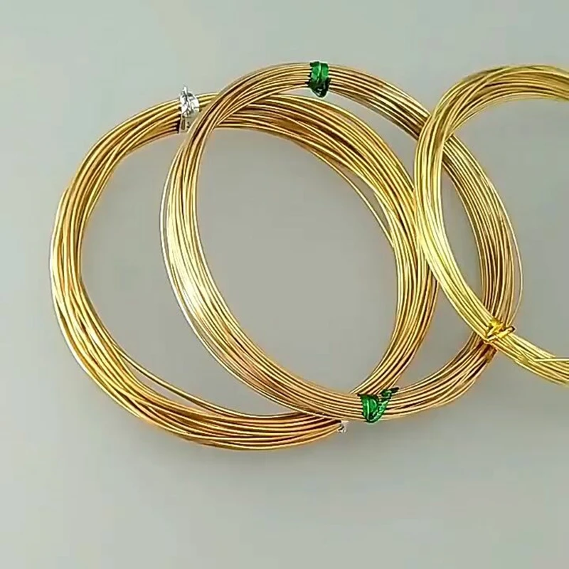 

0.6mm 0.7mm 0.8mm Brass Craft Wire Round Bendable Wire for Jewelry Making Necklace Bracelet Earrings DIY Outdoor Decor