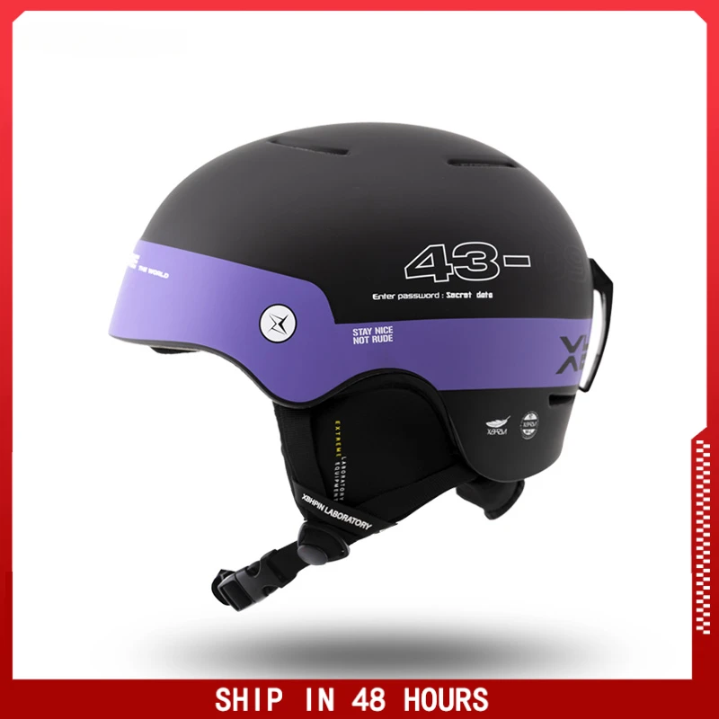 XBHPIN Зимний Лыжный сноуборд шлем полузакрытый противоударный защитный шлем бесплатно лыжные защитные аксессуары для мужчин и женщин