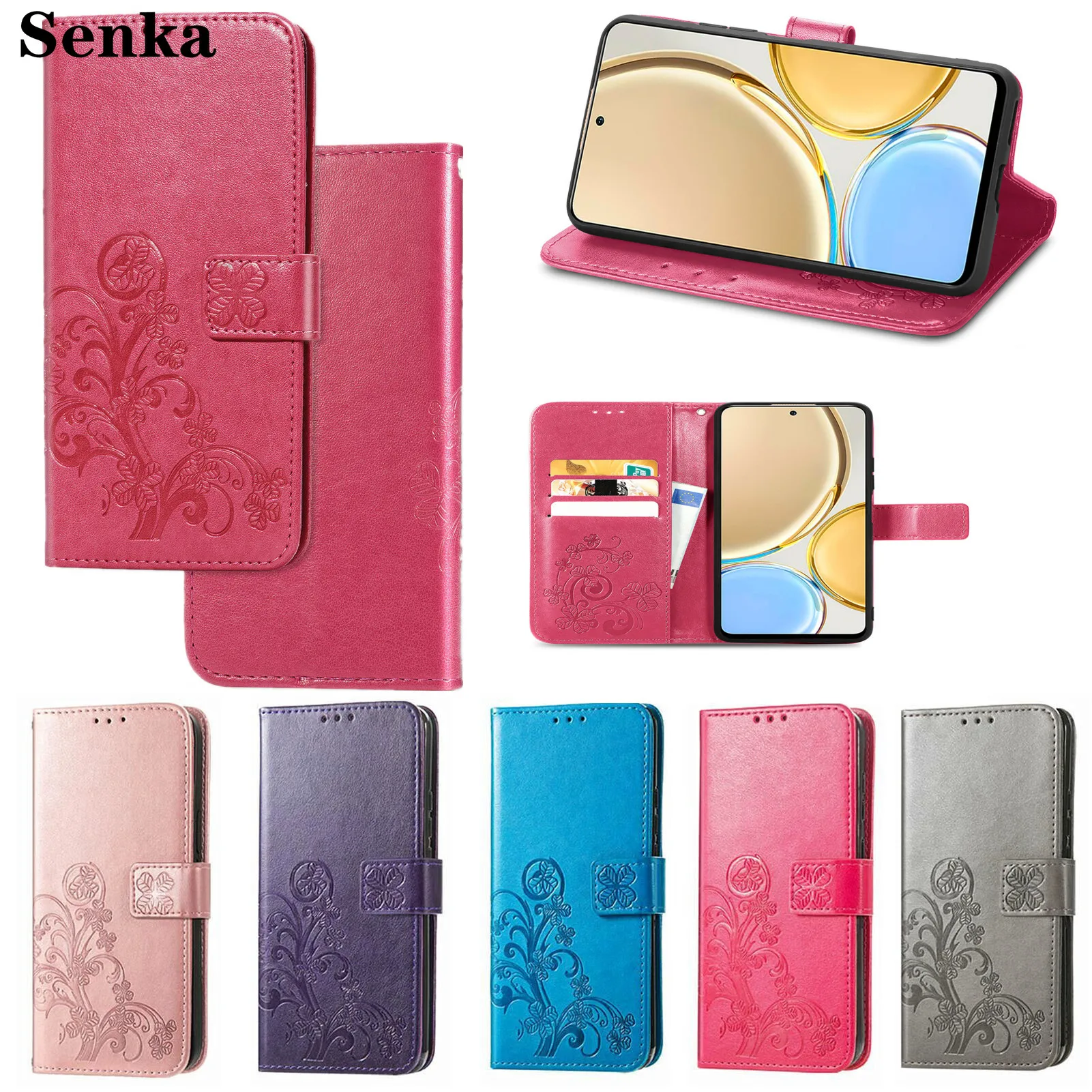 

Embossed Leather Flip Phone Case for Galaxy A73 A13 A23 A53 A33 A22 A72 A52 A32 A42 A12 A71 A51 A41 A31 A70 A50 Wallet Cover