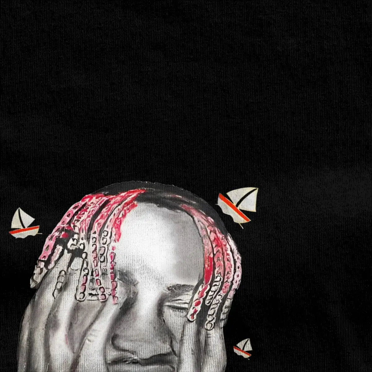Мужская и женская рубашка Lil Boat футболки из 100% хлопка с графическим принтом