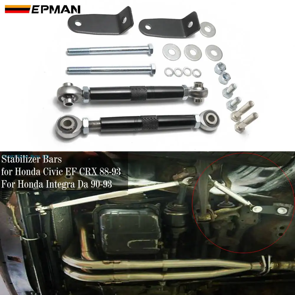 EPMAN Front Stabilizer Bars for Honda Civic 88-93 Work With Traction Bars EPFSB8893