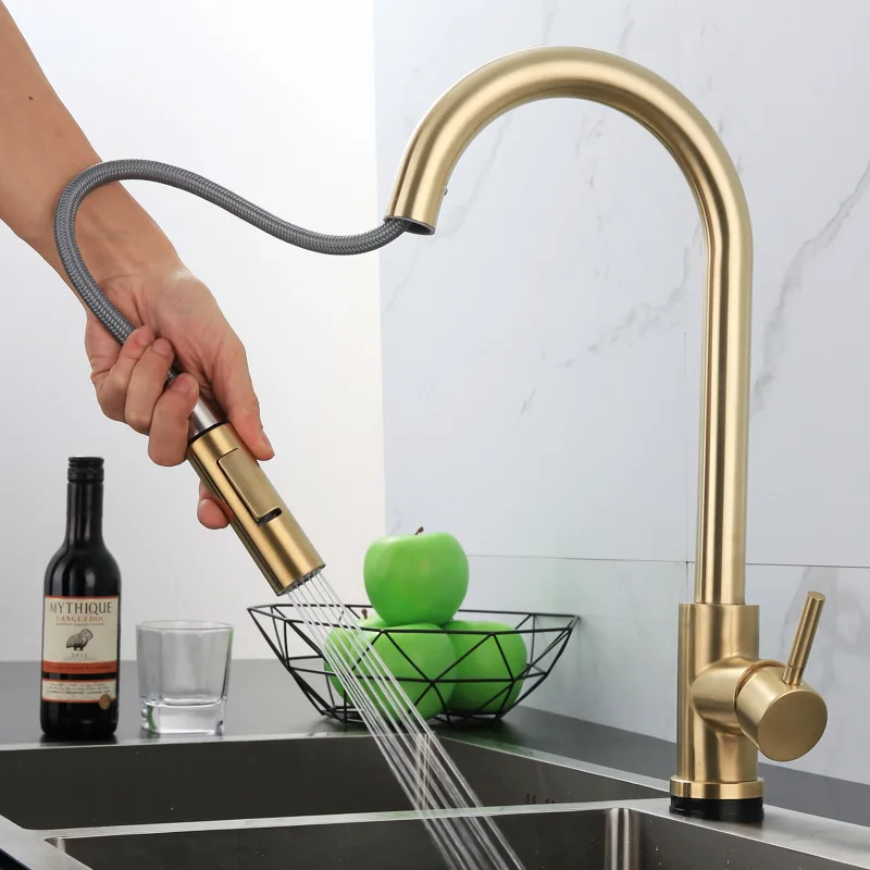 

Smart Touch Kitchen Faucets Crane For Sensor Kitchen Water Tap Sink Mixer Rotate Touch Faucet Sensor Water Mixer KH-1005