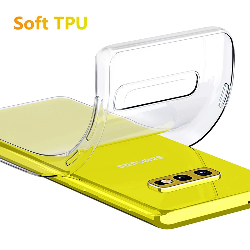 Роскошный Ультратонкий Мягкий Прозрачный чехол из ТПУ для телефона Samsung Galaxy S10E S10Lite GalaxyS10, Прозрачная силиконовая задняя крышка корпуса