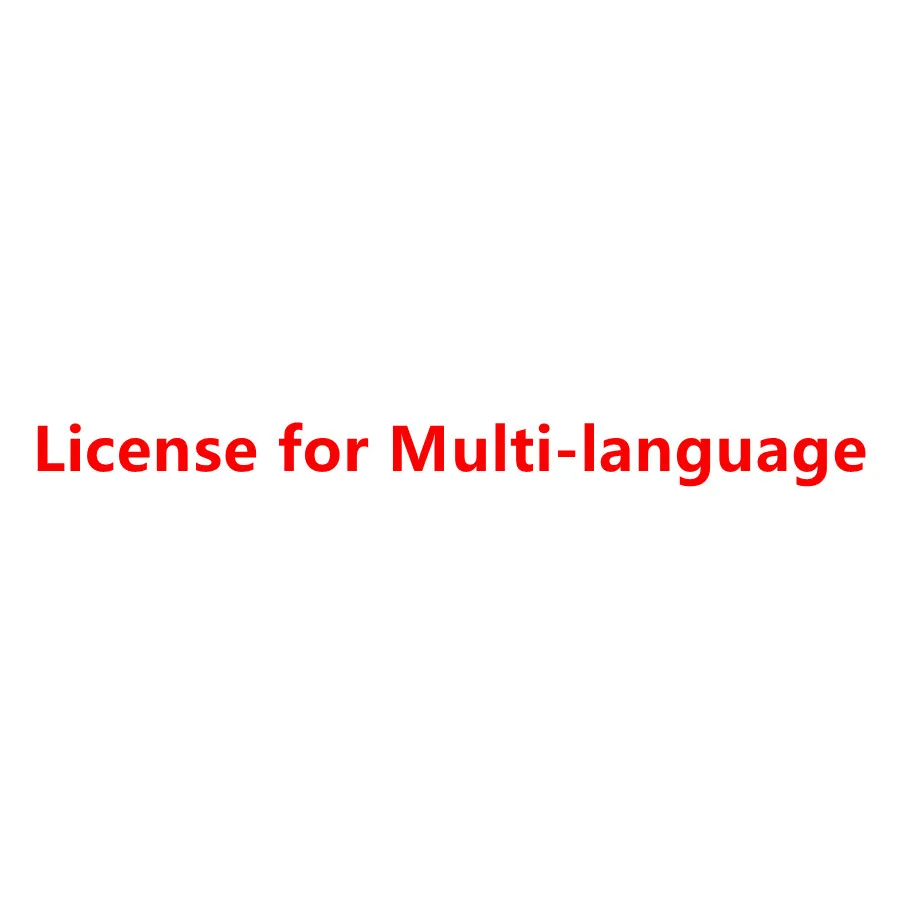 

Multi-language License for CGPro/CGDI for BMW/CGDI MB/AT200/FC200