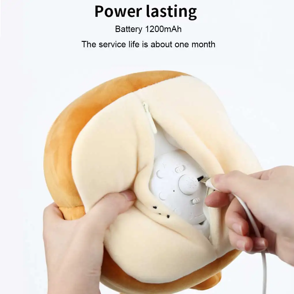 

Светодиодный ночник, Регулируемая яркость, зарядка через USB, милые плюшевые будильник, часы для спальни, прикроватный светильник для детей типа 1