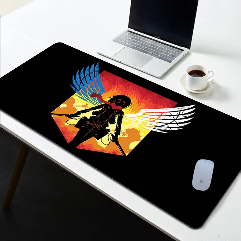 

Mouse Pad Attack on Titan Gamer Cabinet MousePad Deskmat Gaming Laptops Mausepad Pc Accessories Keyboard Non-slip Mat Mouse mat