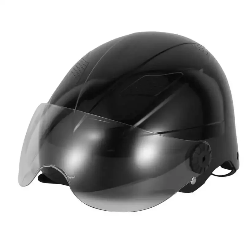 

Safety Helmet Smart Helmet Integrated Bluetooth Camera Sun Shield Open Face Unisex for Head Protector DC5+0.25V Bike Helmet