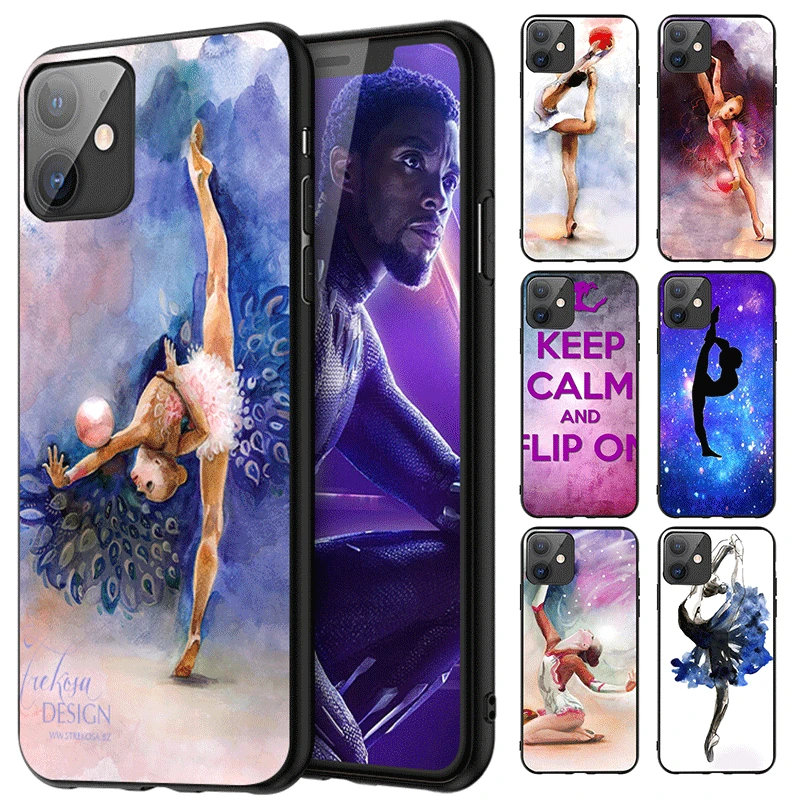 Чехол для телефона iPhone 11 12 Pro MAX XS X XR 8 7 6 6s SE Plus SE, Модный мягкий чехол из ТПУ, Fundas, любовь, гимнастика, картина маслом