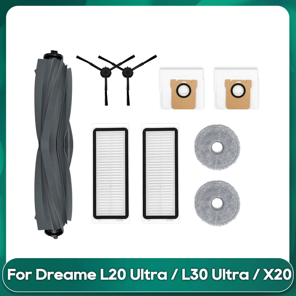 

Набор аксессуаров для Dreame L20 Ultra/ L30 Ultra, Комплект запчастей, мешок для пыли, мешок для швабры, тканевая прокладка, салфетка для протирания, фильтр