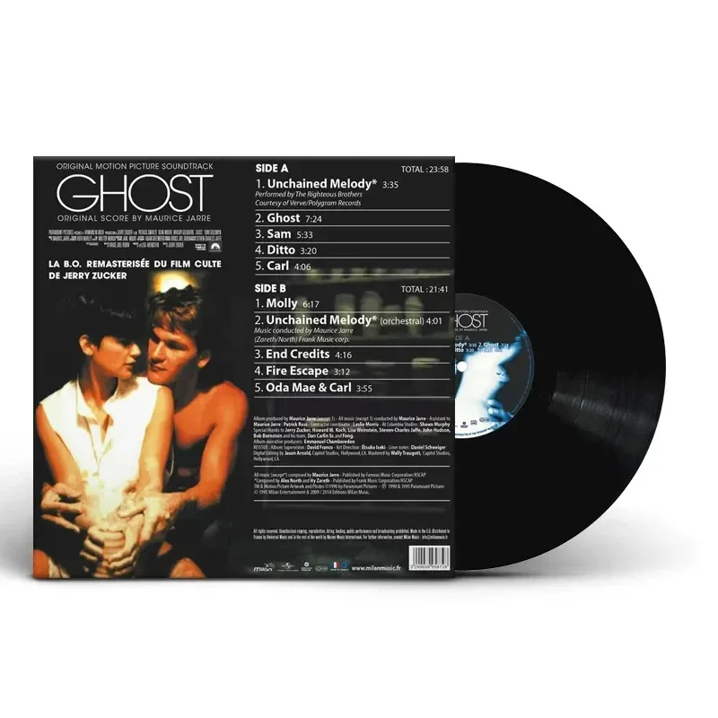Фото Оригинальный виниловый диск саундтрека к фильму «Призрак» (Ghost Ghost Movie Soundtrack) 12 дюймов для проигрывателя. №3