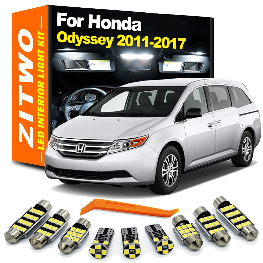 

Детали для чтения интерьера автомобиля, 18 шт., Canbus для Honda Odyssey 2011 2012 2013 2015 2014 2016, лампа номерного знака
