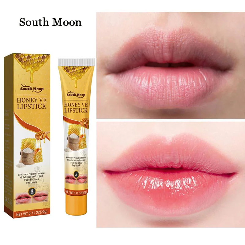 

Natural Honey Lip Balm Anti Cracking Reduce Fine Lines Lipstick Primer Remove Dead Skin Long Lasting Moisturize Repair Lip Care
