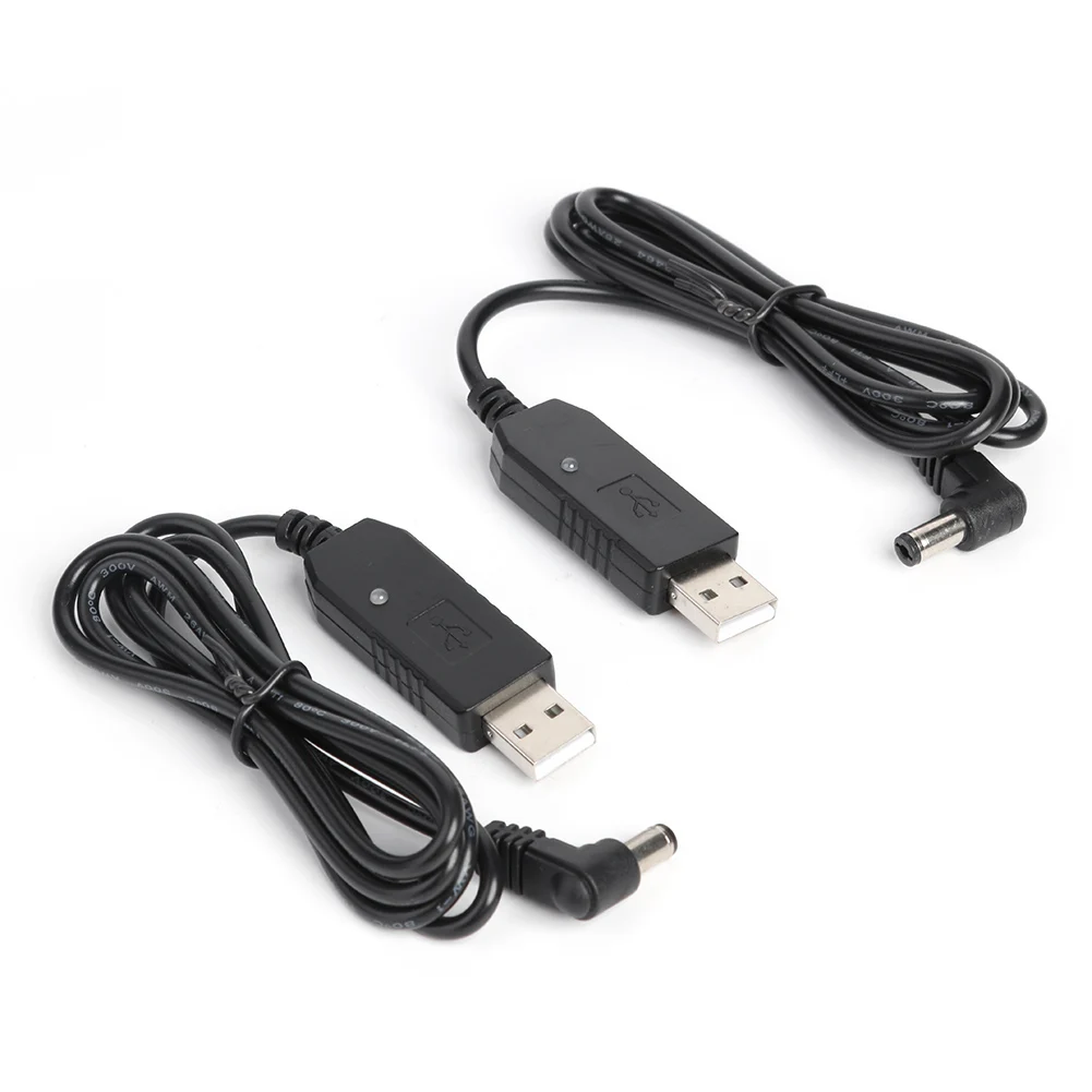 

2pcs 3.28ft USB Charger Cables With Indicator Light Durable Practical for BaoFeng UV-5R UV-82 UV-8D BF-9700 UV-6R Radio