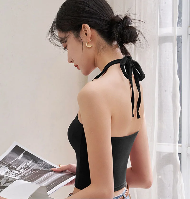 Женская бандажная майка Future Time хлопок черный