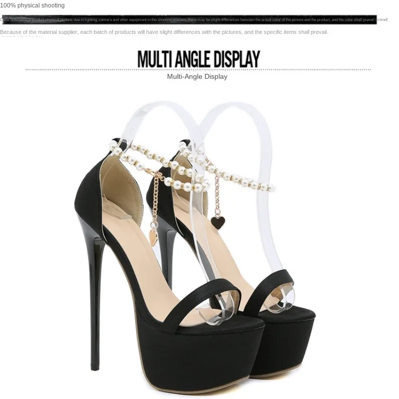 Женские Пикантные Туфли-гладиаторы На Тонком Каблуке Непромокаемые Туфли Из