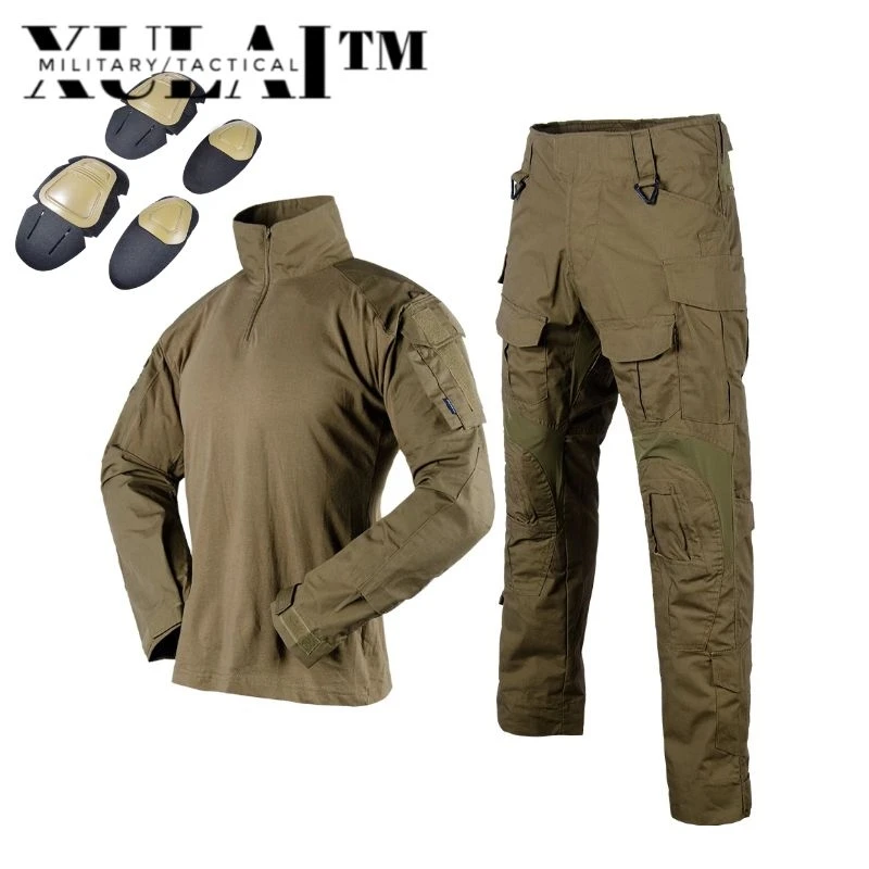 Surface Waterproof Coyote Camouflage Suit Upgraded  Camouflage Clothing Tactical Pants Tactical Shirt Combat Shirt