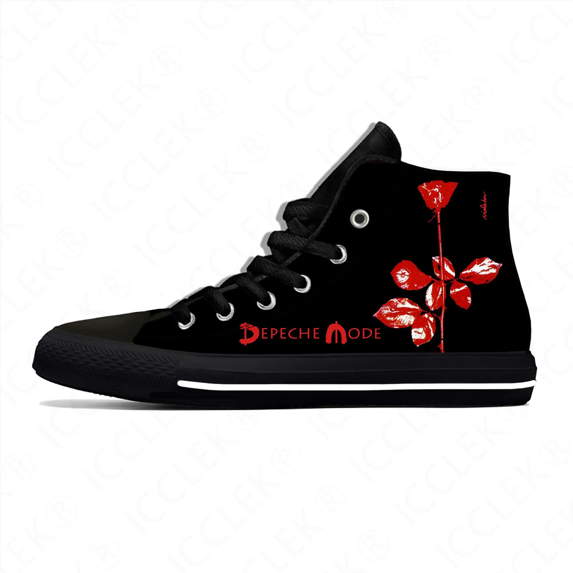 

Depeche Band High Top Sneakers Mode Mens Womens Teenager Casual Shoes DM Canvas Running Shoes 3D Printed Lightweight shoe