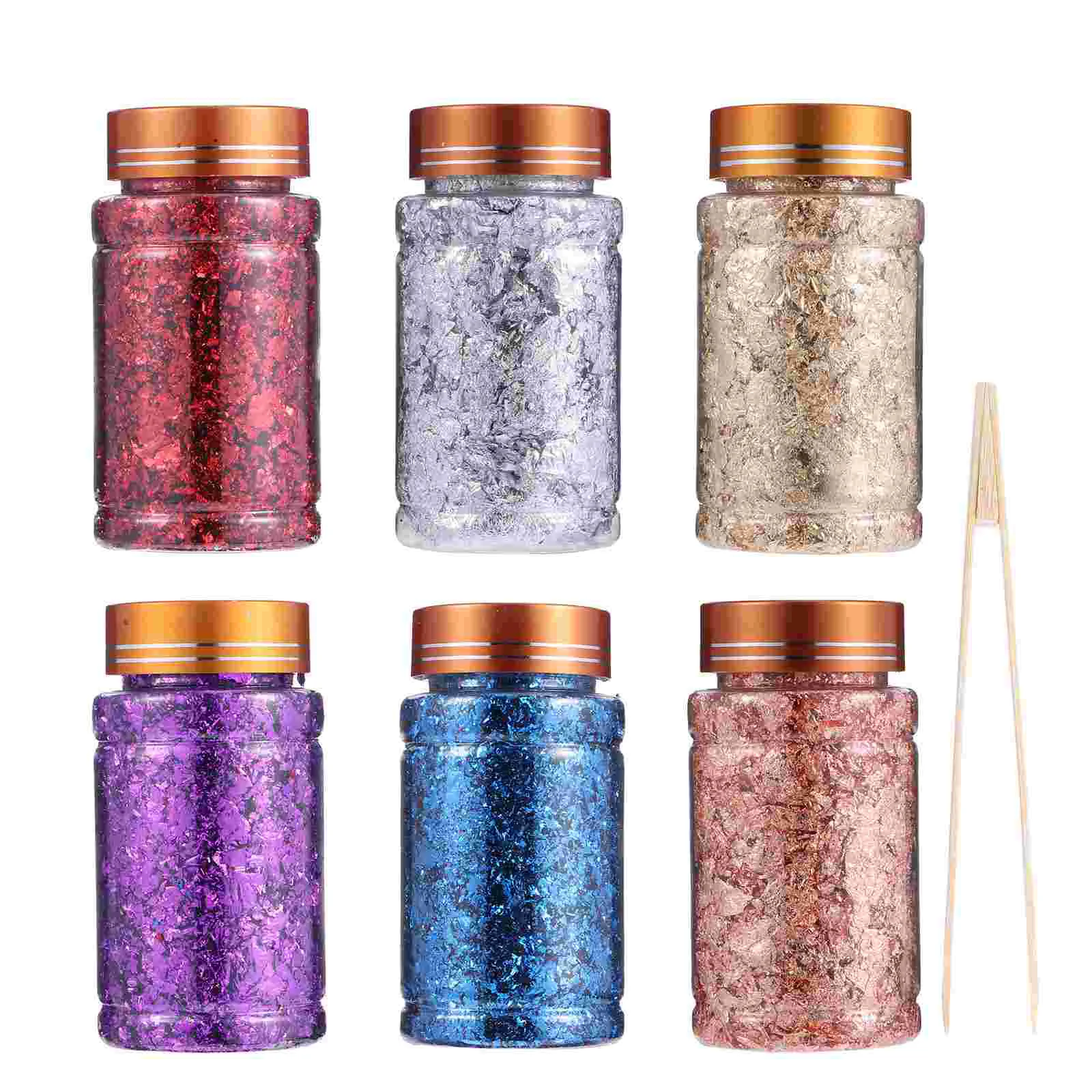 

1 Set Manicure Gilding Flake Metallic Gold Foils Nail Accessories Kit