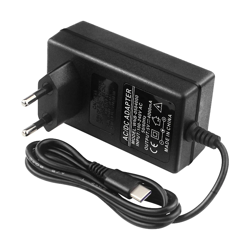 Jetson Nano 5V 4A Питание Тип C DC Вход 100-240V CE адаптер источника питания США штекер USB