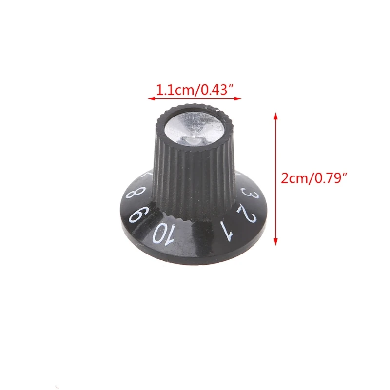 

B36F Knob Button Guitar Amplifier AMP Volume Tone Control Knob Skirted Aluminum For F