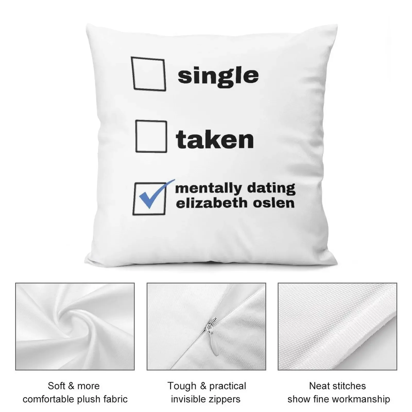 Ментально знакомства Elizбет Олсен Декоративная подушка Наволочка Предметы