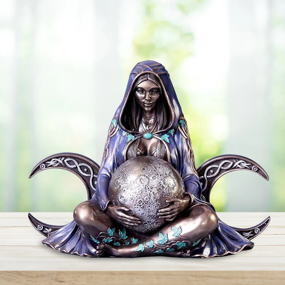 

Resin Mother Earth Statue Millyear Gaia Goddess of Art Home Office Decoation Resin Landscape Ornaments for Friends Gift