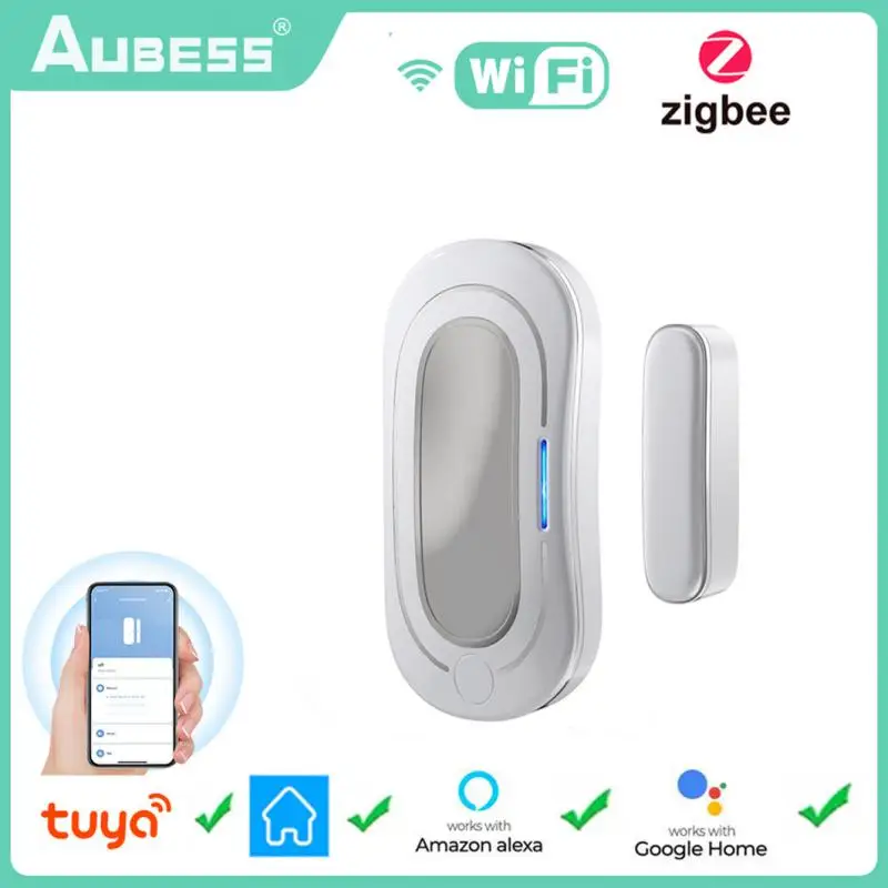 

AUBESS Tuya Zigbee Wireless Connection Door And Window Sensor Rechargeable Door Detectors Door Magnetic Automation Smart Home
