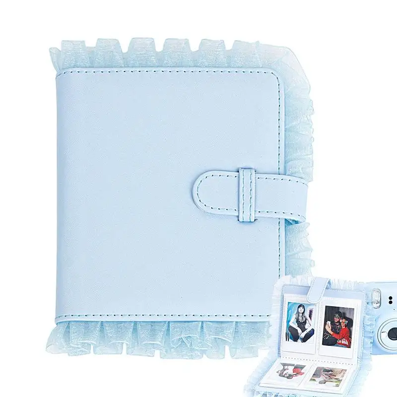 

64 Pockets For Photo Lace Album Mini Instant Picture Case Storage For Mini Film Wedding Photo Album