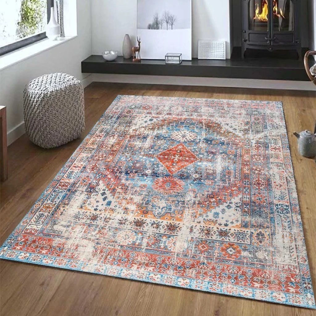 

Moroccan Ethnic Decorative Bathroom Mat Soft Kitchen Mat Home Living Room Carpet Lounge Carpet Non-Slip Washable