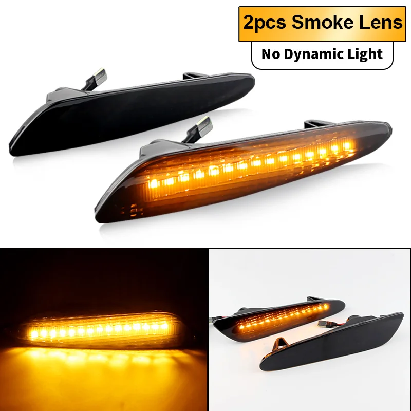 Динамический Светодиодный Боковой габаритный фонарь для Mercedes-Benz W211 E-Class E320 E350 E550 E63 AMG 03-06