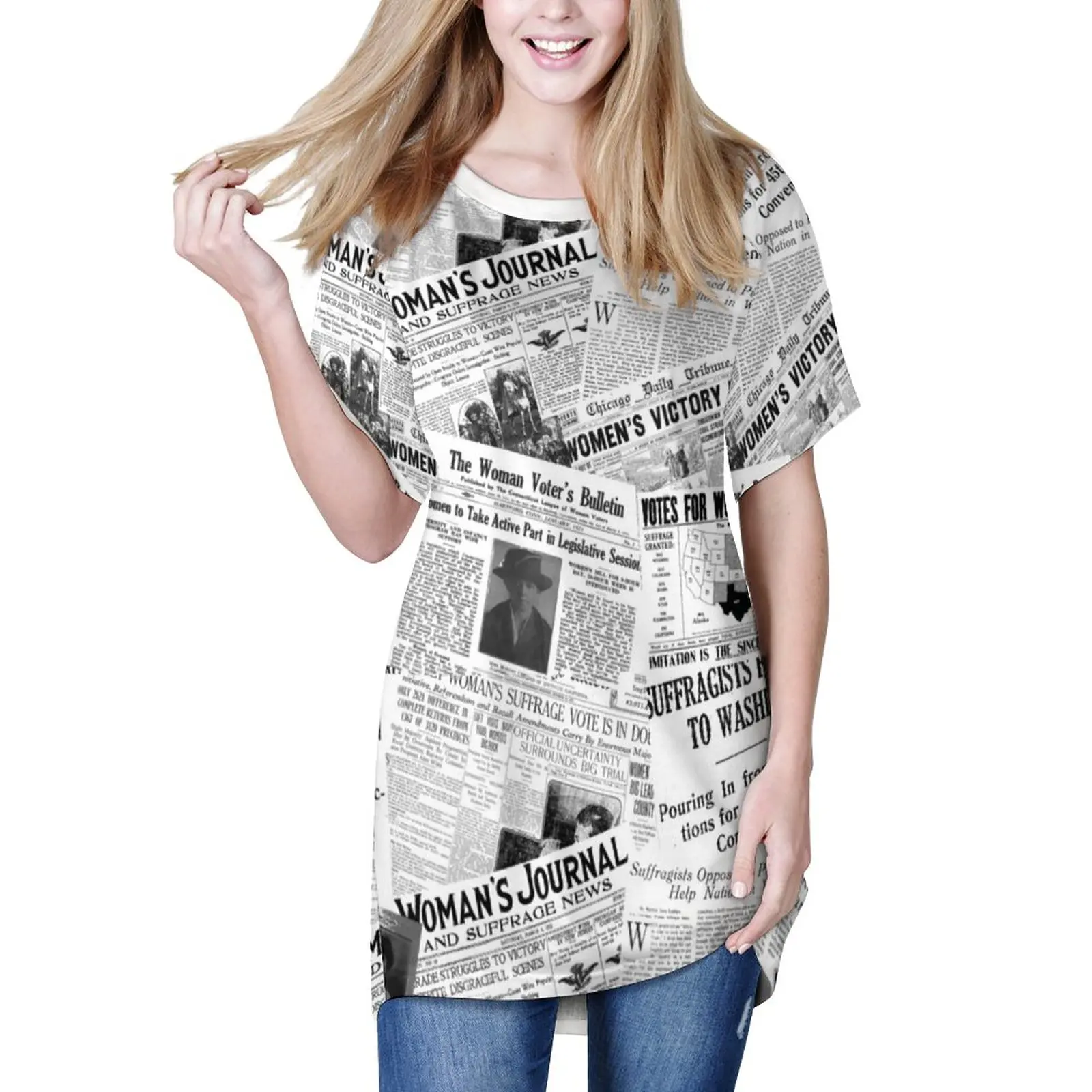 

Футболка женская с коротким рукавом, Свободный Повседневный Топ с избирательным правом, крутая рубашка, большие размеры, лето