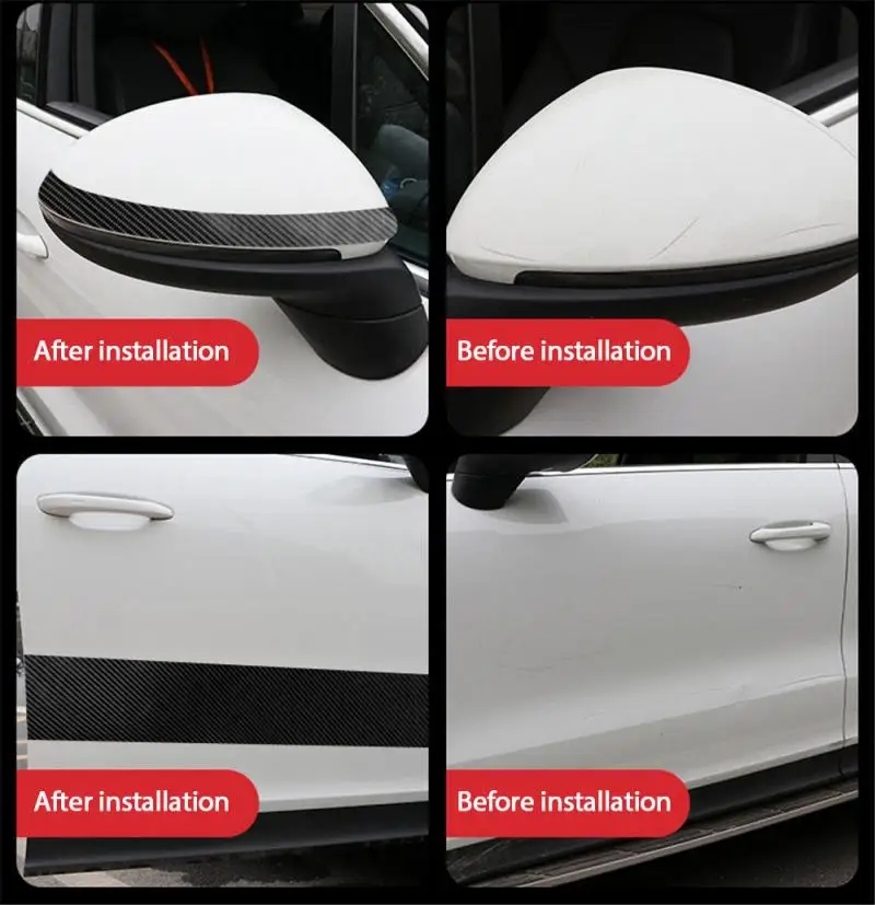 Carbon Fiber Tape Stickers On Car Automotive Cloth Waterproof Decorative Masking Adhesive Adhesives Sealers Hardware Home