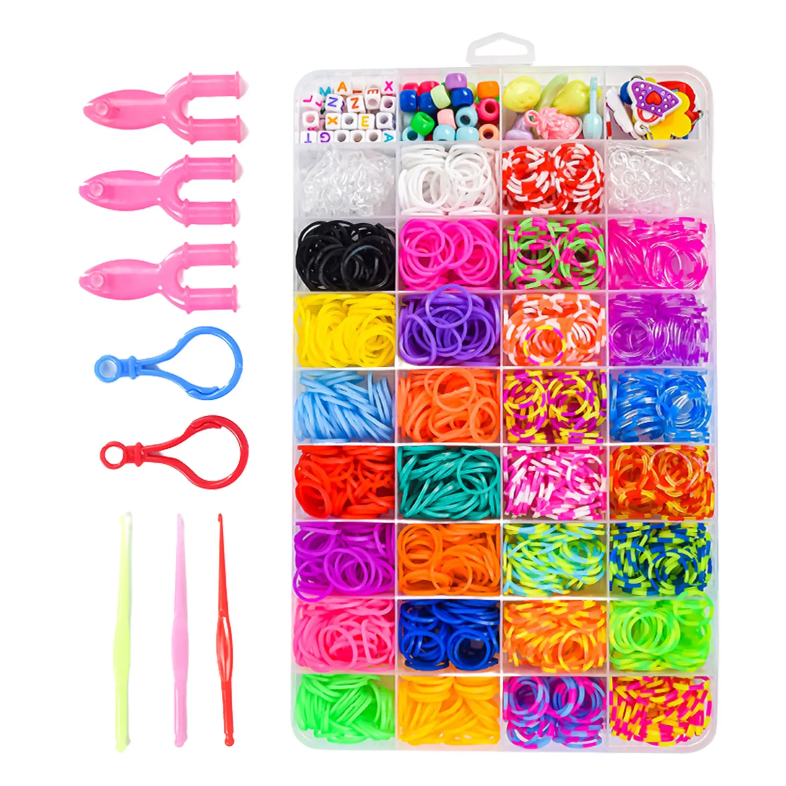 

Loom Band Refill Kit Colorful Rubber Loom Band Refill Kits 1400 30 Colors Loom Band Starter Set Craft Kit For Kids Friendship