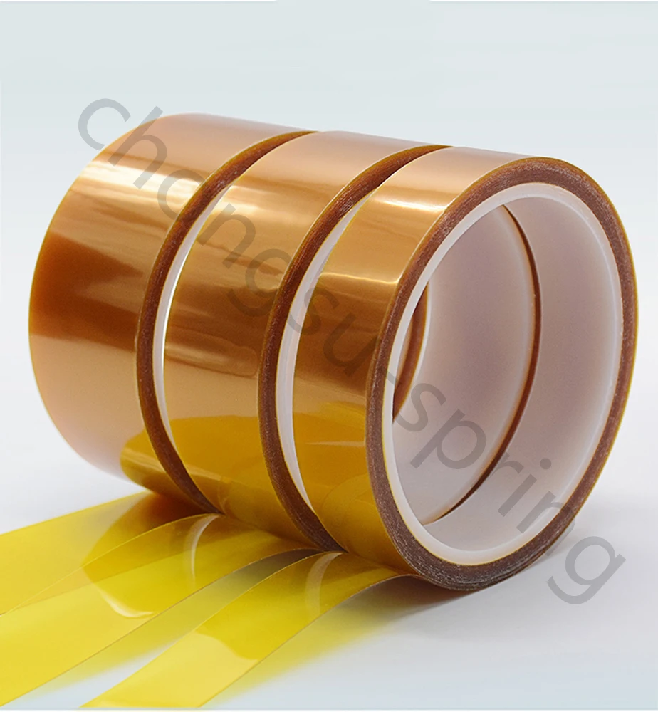Двухсторонняя клейкая лента Kapton 10 метров термостойкая полиимидная изоляционная
