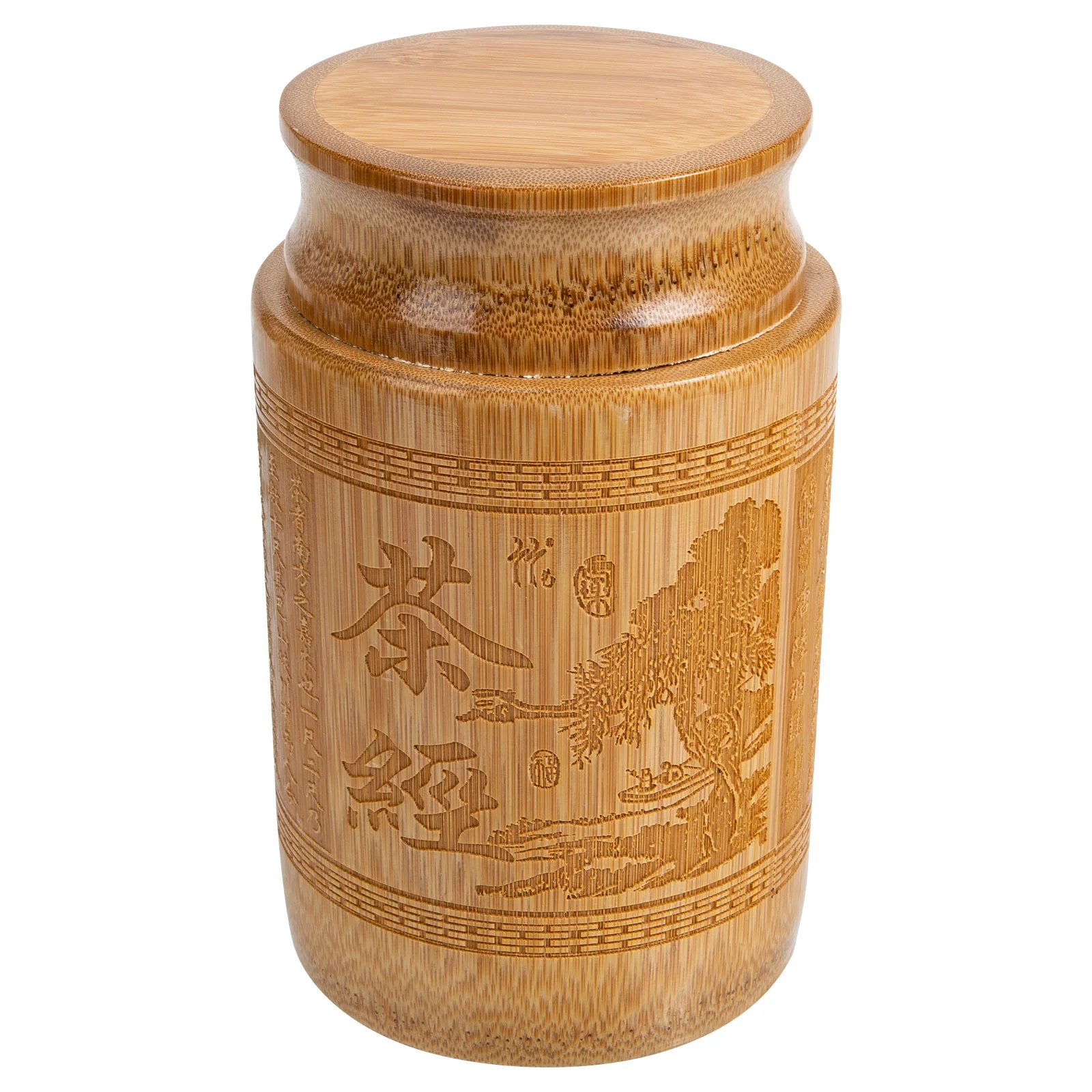 

Tea Canister Jar Storage Wooden Coffee Kitchen Cookie Candy Jars Chinese Canisters Nuts Sealed Cereal Container Bean Can Grain