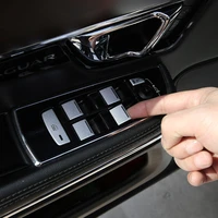 for jaguar xf xe xel f pace e pace 2012 2020 aluminum alloy car glass lift switch button decorative sticker car accessories