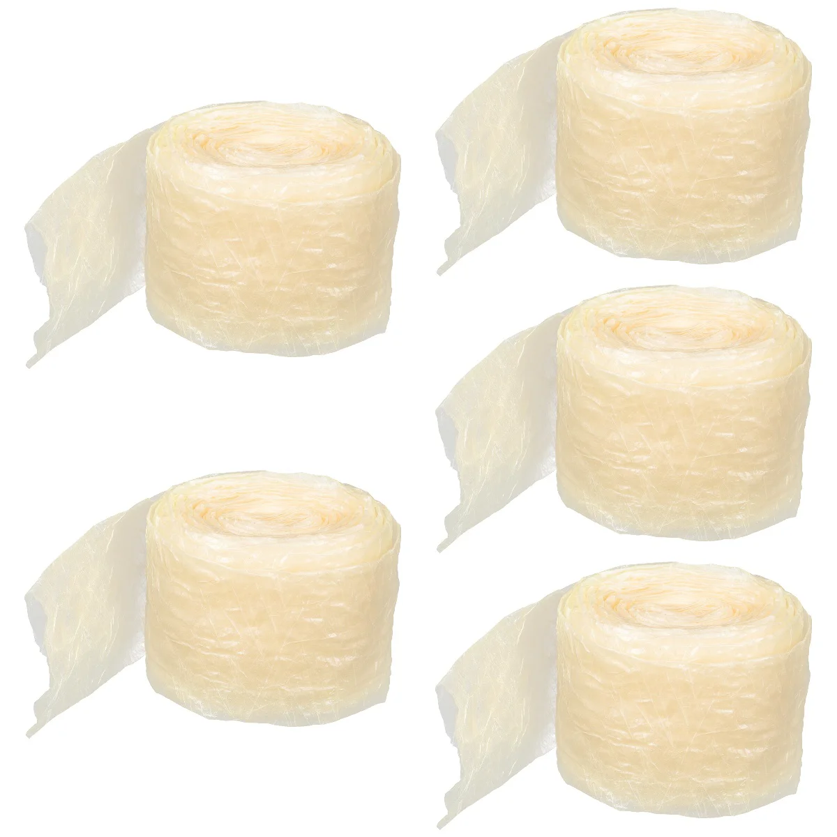 

5pcs Natural Ham Sausage Protein Casing Sausage Casing Skin Natural Dry Skin