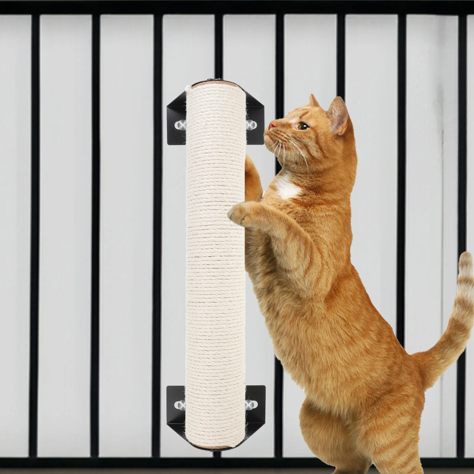 

Kitten Cage Scratching Post Wall Mounted Cat Scratcher Post Cage Cat Scratching Climbing Post