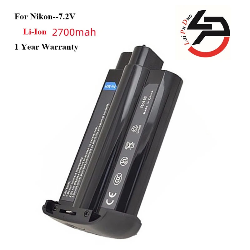 

Высококачественный 7,2 V 2700mAh 19.4Wh Новый Сменный аккумулятор для Nikon EN-4 D1 D1H D1X