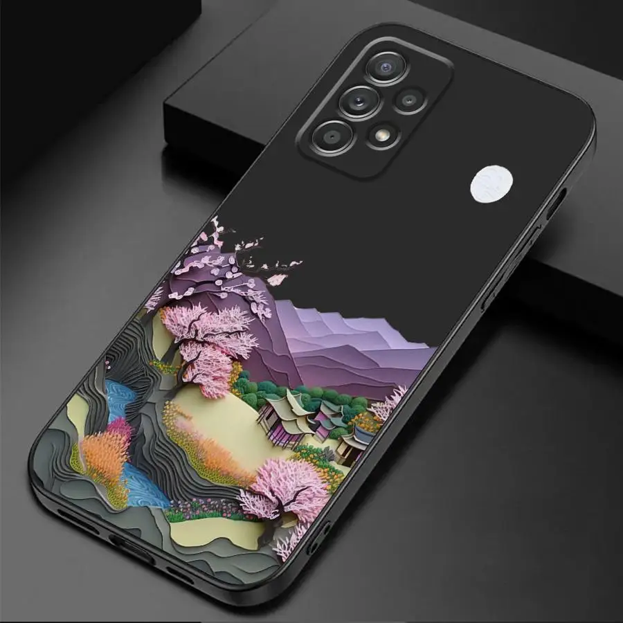 Summer Sky Suspension phone Case for Samsung A51 A52 A71 A72 4G 5G A52s A53 A54 A55 A73 A21s A31 A41 A16 A50 A50s A70 A70s