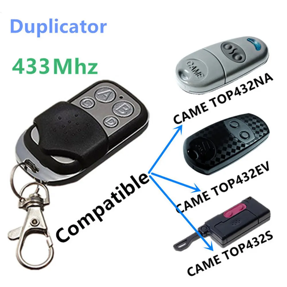 

Copy CAME 433Mhz Universal Remote Control TOP432NA Duplicator Garage Door Gate Fob Remote Cloning 433mhz Transmitter